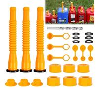 3 Set di Beccucci per Tanica Scalabile Versatori per Tanica di Gas Con Punta Trapano da 8 mm Kit Ugelli Serbatoio Gas Adatto Alla Maggior Parte dei Barattoli da 1/2/5/10 Galloni