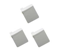 3 set di borse adesive per computer portatile, per riporre penne, cavi per hard disk esterni, colore argento, 15,91 x 11,4 cm