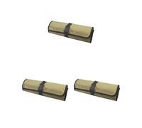3 set di borse per attrezzi in tessuto Oxford per riparazione moto, tinta unita, cinghia regolabile, 10 tasche, accessori per chiavi, colore: cachi