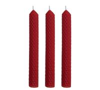 3 Set Di Candele A Spirale In Cera D'Api Fatte A Mano Pure Naturali 1" X 8"