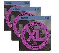 3 set di corde D' Addario EPS520 Pro acciai chitarra elettrica EPS520 super Light