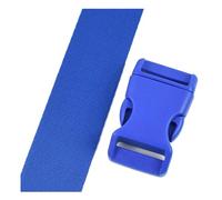 3 set di fibbie in plastica da 20-25 mm, chiusura a sgancio per la regolazione della cinghia in fettuccia,Blu,20 millimetri