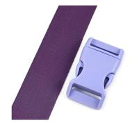 3 set di fibbie in plastica da 20-25 mm, chiusura a sgancio per la regolazione della cinghia in fettuccia,Viola chiaro,25 millimetri