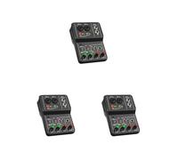 3 set di Plastica Scheda Audio Portatile Mini USB Power Audio Mixer Indoor Studio Registrazione Vocale Live Streaming Notebook Computer Console
