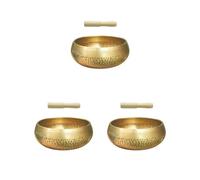 3 set di rame campana tibetana set buddista meditazione religione credenza regalo perfetto dia 8 cm kit 1 diametro 8 cm kit 1