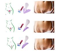 3 set di rasoio per bikini per donna, stencil da barba per privati, epilatore, strumento per modellare intimo segreto per donne private