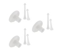 3 Set Di Supporti In Gomma Per Campo Pratica Da Golf Con Tee Per Allenamento
