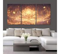 3 Set DIY 5D Diamond Painting Kit Loto d'oro Pittura Pieno Diamante Ricamo Mosaico Pittura Trittico Cristallo Strass Punto Croce Immagine Artigianato casa Wall Home Decorativa Regalo 60x30cm S-3313