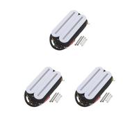 3 set Dual Rail Bridge Pickup Con 4 Fili Bobina di Rame Bassi Humbucker Sostituzione Pickups Ukulele Raccordi Bianco Bridge Pickup