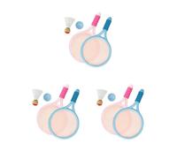 3 set durevole per bambini badminton tennis set, palla volano racchetta per allenamento blu rosa
