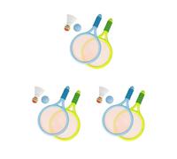 3 set durevole per bambini badminton tennis set, palla volano racchetta per allenamento blu verde
