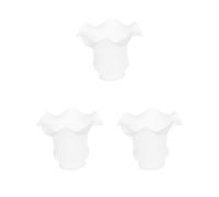 3 set E27 in vetro trasparente ventilatore da soffitto lampadario da parete paralume 4 tipo 3