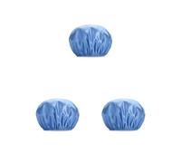 3 set Femminile Cappello Del Sonno Delle Donne Bagno Strati Alta Doccia Capelli Caps Antipolvere Ragazza Copertura Testa Accessori Salone Blu Prof