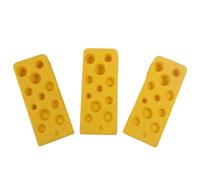 3 / set fermaporta per formaggio fermaporta sicurezza supporto carino fermaporta decorativo per camera da letto dei bambini sala giochi impugnatura creativa durevole