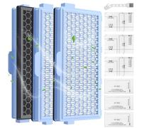 3 Set Filtri per Aspirapolvere Compatibile con Miele Compact C1 & C2, Complete C2 & C3, S8340, con 3 Filtri HEPA, 3 Filtri Motore, Set di Aspirapolvere Compatibile con S4000, S5000, S6000, S8000