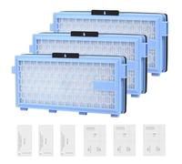 3 Set Filtro Airclean Plus 50 per Miele Compact C1/C2, Complete C2/C3, S4000 S5000 S6000 S8000 S8340 S8380 Guard S1/L1/M1 Serie Aspirapolvere, 3 Filtri HEPA con 3 Filtri Motore e Filtri di Scarico