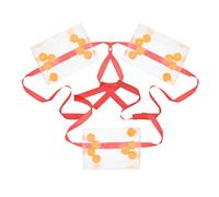 3 Set Gioco di Scuotimento Palla Scatola Stabile e Cinture Arancione | Plastica, Montaggio Rapido e Competizione Collaborativa, per Famiglie, Team Ufficio, Aula e Spazi Aperti