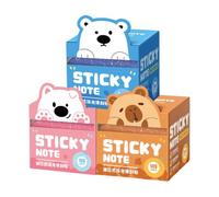 3 Set Glitter Animal Fruit Pull Out Clear Sticky Notes 105 Sheets