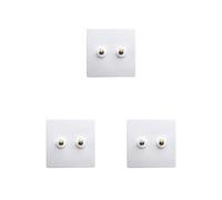 3 Set Interruttore Pulsante A Parete Presa Leva Toggle Control Miglioramento Bianco Antico Ottone Casa Lampada Pannello Accessorio Connettore di Alimentazione 2 Tipo 2