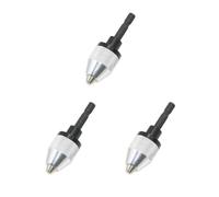 3 Set Keyless Mini Elettronico Drill Bit Mandrino Adattatore Convertitore 0.3-6.0mm