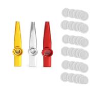 3 Set Metallo Kazoo Musical Instruments per Chitarra Ukulele Facile Da Imparare