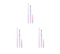 3 set Nail Art Pen Unghie Lunghe Spazzole Multifunzionale Confortevole Leggero Moda Manicure Strumenti Filo Donna Amica FAI DA TE 10mm
