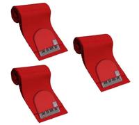 3 Set Panno per Tastiera di Pianoforte in Microfibra Rossa per Studio | Assorbe L’acqua e Mantiene Pulite le Note, per Maestri e Allievi, Guanto 9×5, 5cm Incluso
