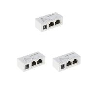 3 set passivo PoE iniettore Power Over Ethernet-RJ45 dati a RJ45 PoE - Bianco