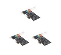 3 set PCIE Express 5.1ch cmI8738 scheda audio audio w/staffa a basso profilo