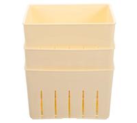 3 Set Pressa per Tofu e Formaggio per Casa con Coperchio in Plastica | Interni Lisci, Facile da Rimuovere, Pratico Stampo da Cucina per Pressatura Semplice