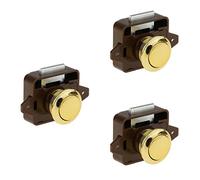 3 set pulsante cassetto serratura serratura serratura serratura serratura fermo per armadio/camper/barca credenza, armadi e porte - oro