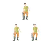 3 set simulazione persone modello figura contadino contadino giocattolo ragazzo con un barattolo di latte