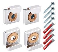 3 set SOTECH clip per specchi senza cornice fino a 6 mm di spessore | Supporto per quadri portata 15 kg Distanza 9 mm | Supporto per specchi incl. viti di fissaggio e tasselli Fischer Duo Power