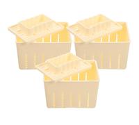3 set Tofu Maker Stampo per pressa per tofu in plastica Tofu Pressa per