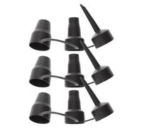 3 Set Ugelli per Pompa Aria in Plastica, Tre Pezzi, Neri | Anelli e Barche Gonfiabili, Uso Interno ed Esterno, Facili da Trasportare e Riporre