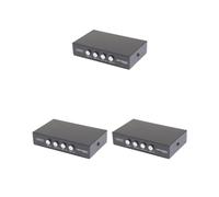 3 set USB 2.0 Condivisione Manuale Interruttore 4 Porte HUB Adattatore Per PC Scanner Stampante