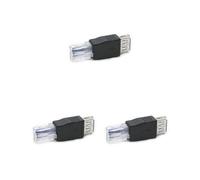 3 set USB a rete adattatore casa cablata telecamera Internet Converter testa di cristallo router Ethernet presa di conversione connettore trasformatore
