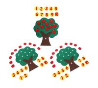3 Sets Albero Di Mele in Feltro Giocattoli Matematici Per La Scuola Materna