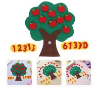 3 Sets Albero Di Mele in Feltro Giocattoli Matematici Per La Scuola Materna
