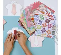 3 Sets Arte Decorativa Della Carta Origami Gru Da Fronte-retro Kit Per Piegare