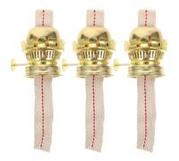 3 Sets Bruciatore Per Lampada Cherosene Retrò Stoppino Olio Stoppini Della