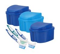 3 Sets Custodia Per La Protesi Da Protezione Archiviazione Dei Denti Falsi