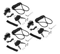 3 Sets Lucchetto Per Casco Manubrio Scooter Porta Caschi Da Bicicletta
