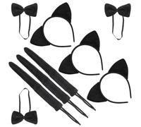 3 Sets Orecchie Gatta Halloween Cerchietto Gatto Cosplay Di Pipistrello