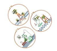 3 Sets Punch Needle Kit Craft for Home Hobby Di Avviamento Per Ricamo Forniture