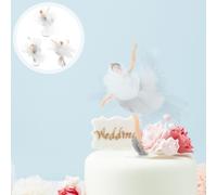 3 Sets Topper Torta Matrimoniale Cake Compleanno Decorazioni Feste