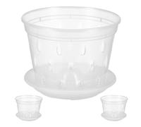 3 Sets Vasetti Per Fiori Vasi Da Giardino Plastica Vaso Orchidee