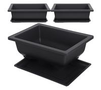 3 Sets Vasetti Piantine Vasi Da Fiori Giardino Vassoio Dei Bonsai