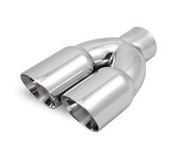 3 " Sfalsati Dx Doppio Acciaio Inox da Saldare Scarico Punta Universale