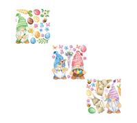 3 Sheets Adesivi Vetri Delicata Decalcomania Murale Adesivo Per Finestra